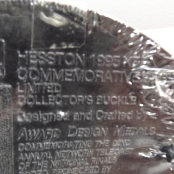 National Finals Rodeo 1995 HESSTON New Old Stock Belt Buckle - Picture 3 of 10